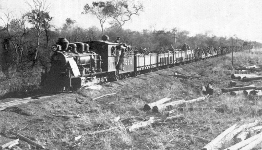 Tren tropas paraguayas El Choco