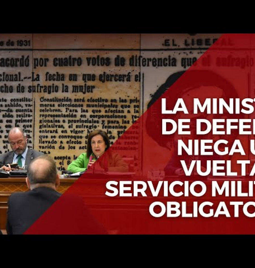 Robles comparece ante el Senado y niega una vuelta al servicio militar obligatorio en España