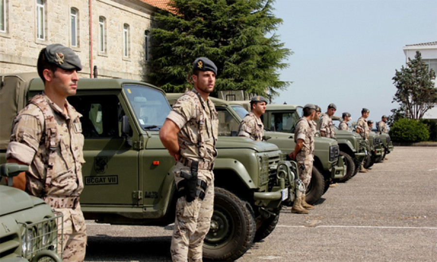 Unidades de la operación Centinela Gallego. Foto: Ejército de Tierra