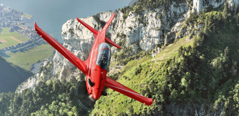 Avión de entrenamiento PC-21. Foto: Pilatus