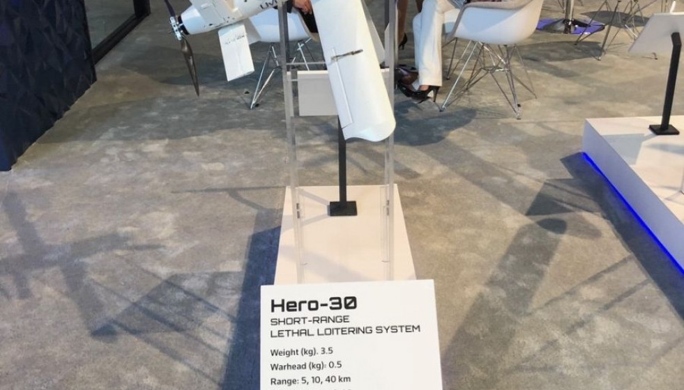 Sistema Hero 30 en el stand de Uvision en AUSA. Foto. G. Porfilio.