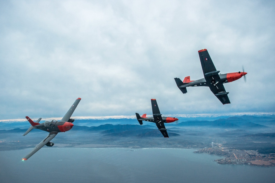 Aviones de Instruccion Pilatus PC 7 Armada de Chile