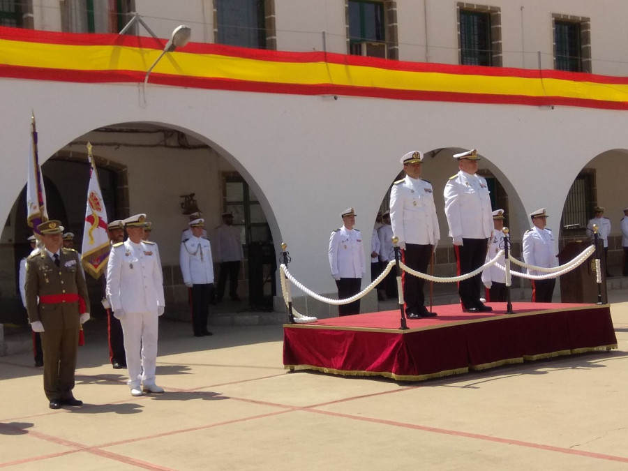 Acto de toma de posesión en la estación naval de Algameca. Foto: Armada