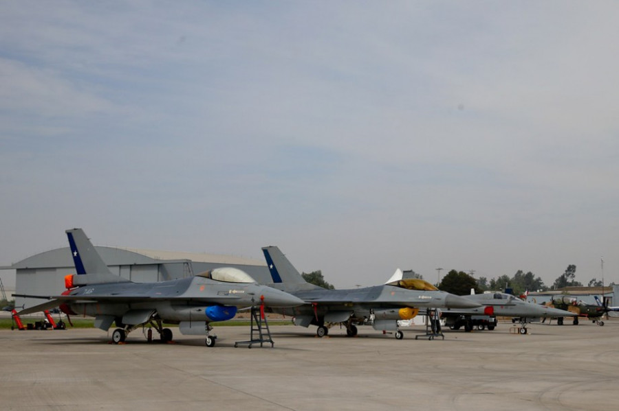 La FACh exhibirá la mayoría de sus aviones de combate. Foto: Agencia Uno