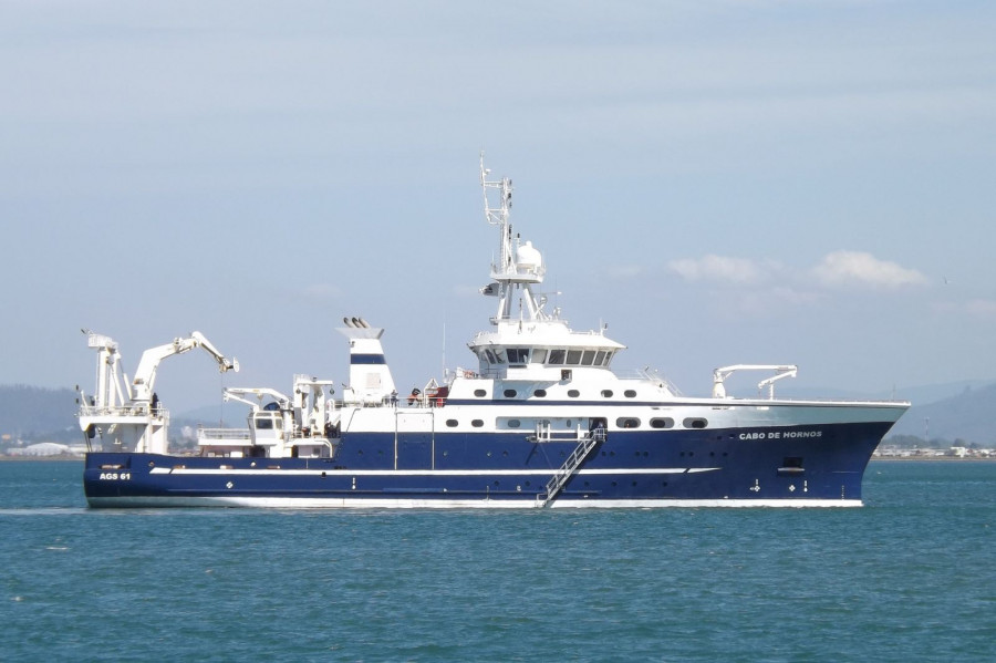 El buque de investigación oceanográfica AGS-61 Cabo de Hornos construido por la empresa Asmar. Foto: Armada de Chile