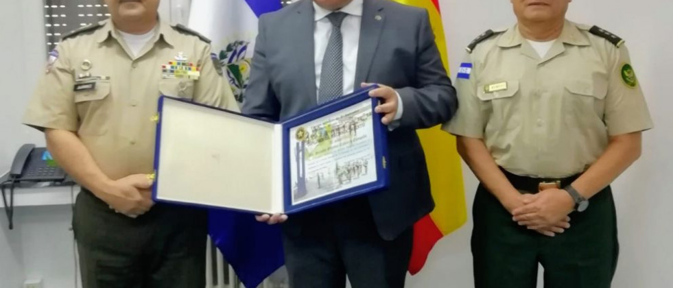 Acto de reconocimiento. Foto: Embajada de El Salvador en España