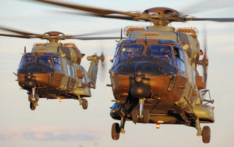 Helicópteros NH90 de las Fuerzas Aeromóviles del Ejército Famet. Foto: Ejército de Tierra Bhelma III