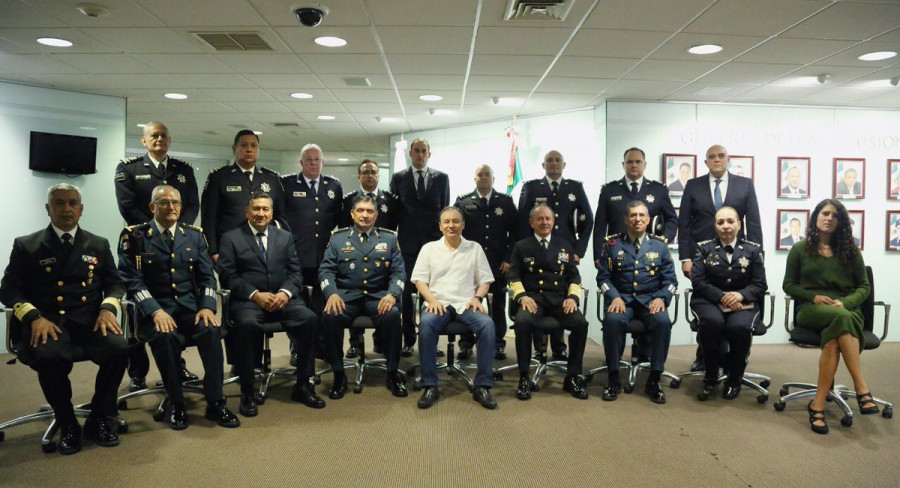 Alfonso Durazo preside el acto de inicio de transferencia de la Policía Federal a la Guardia Nacional. SSPC