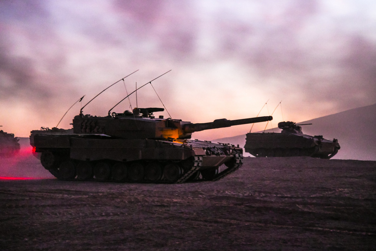 Tanque Leopard 2A4 y Marder 1A3 foto Ejército de Chile