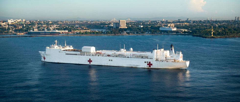 Armada de EE.UU. desplegará su buque hospital Comfort en Centroamérica y el Caribe