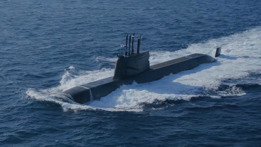 Submarino KSS III coreano. Foto. Ministerio de Defensa Nacional de Corea del Sur
