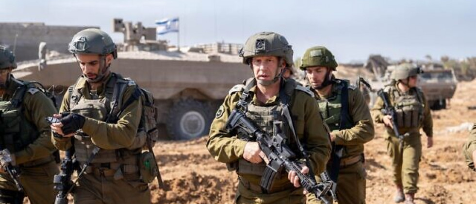 Vehículo APC Eitan israelí esta semana en la Franja de Gaza. Foto. IDF