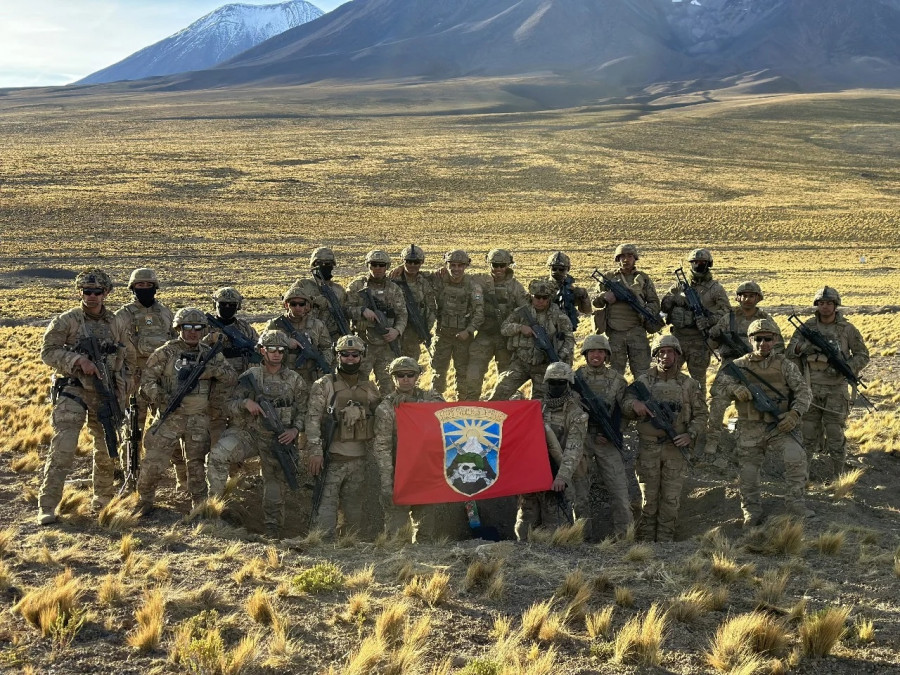Efectivos de la Brigada Motorizada N1 Calama en el ejercicio Centinela Andino Firma Ejército de Chile