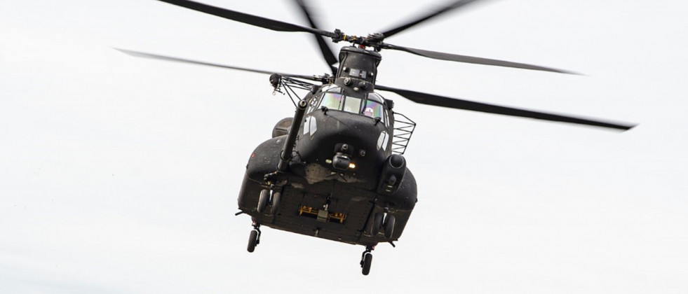 Helicóptero MH 47G Block II Chinook. Foto. Boeing