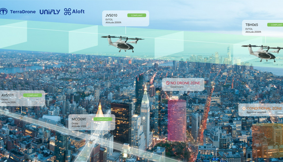 Terra Drone, Unifly y Aloft desarrollarán un nuevo sistema UTM para gestionar operaciones de movilidad aérea