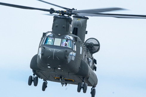 Helicóptero CH 47 F Block II del Ejército de Estados Unidos. Foto. Boeing