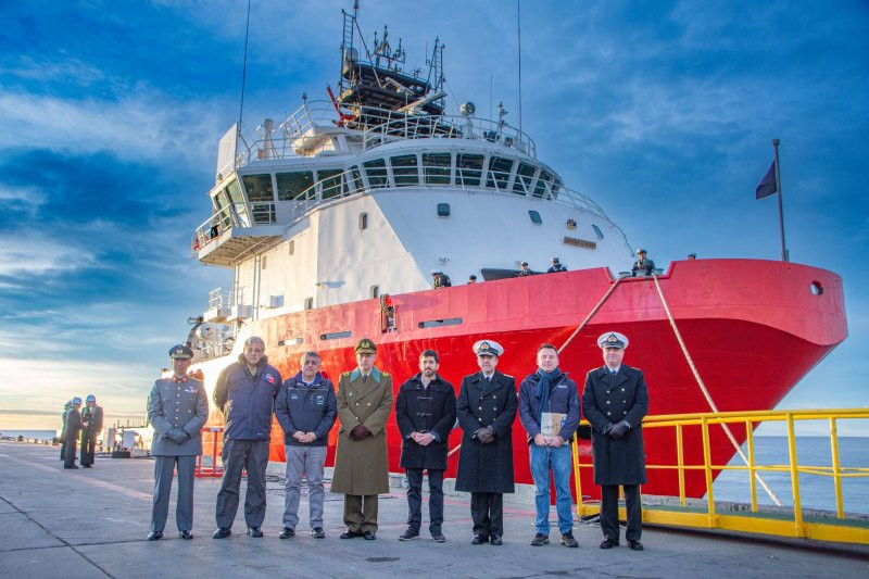 ATF-60 Lientur tugboat of the Chilean Navy arrives in Punta Arenas to bolster its Antarctic presence