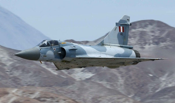 Caza Mirage 2000 de la Fuerza Aérea del Perú. Foto Ministerio de Defensa del Perú