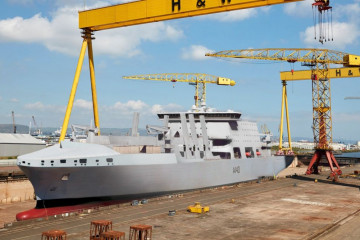 Recreación de un buque del programa FSS construido por el equipo de Navantia. Imagen BMT