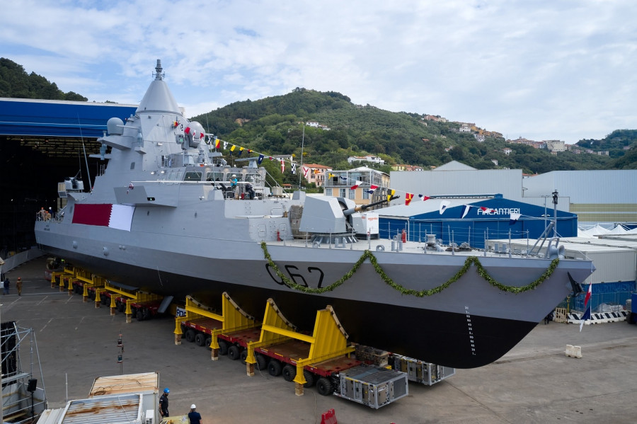 Buque OPV Sheraouh construido por Fincantieri para Catar. Foto Fincantieri