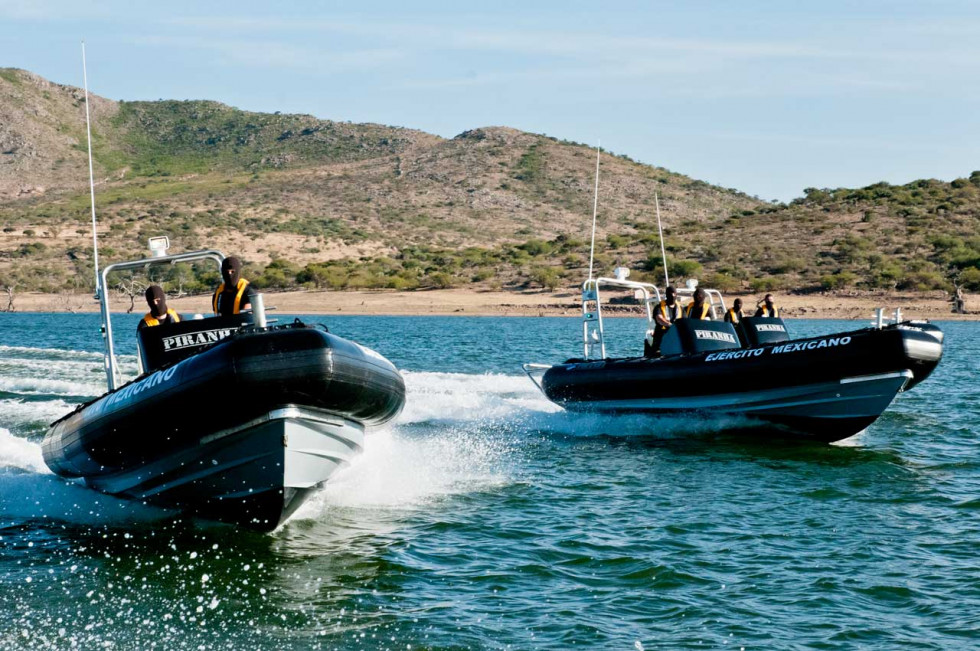 Lancha Spibo Rib del Ejército Mexicano. Foto Spibo