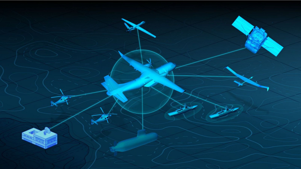 Esquema de funcionamiento de la capacidad Commomiss en un C295. Imagen Airbus