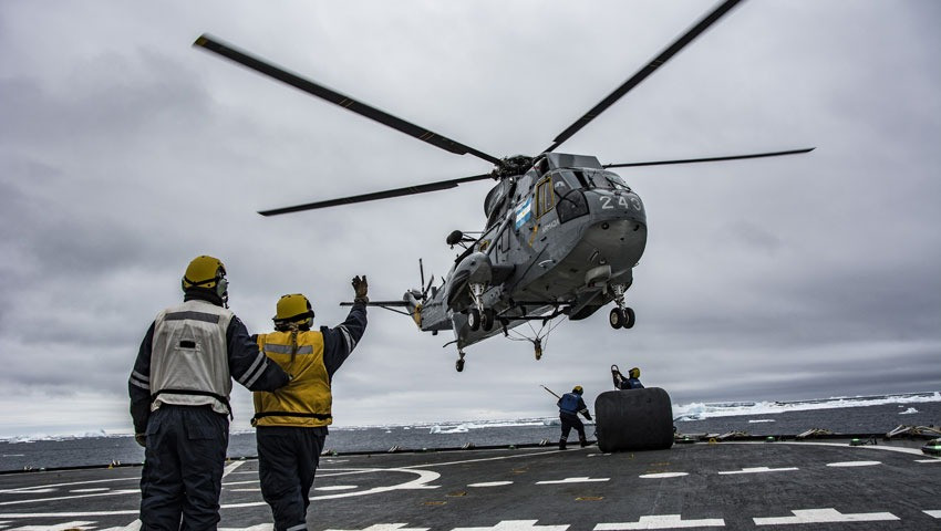 Un Sea King de la Armada Argentina. Foto Armada Argentina