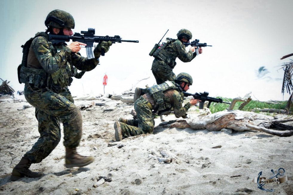 Militares de la Marina. Foto Semar