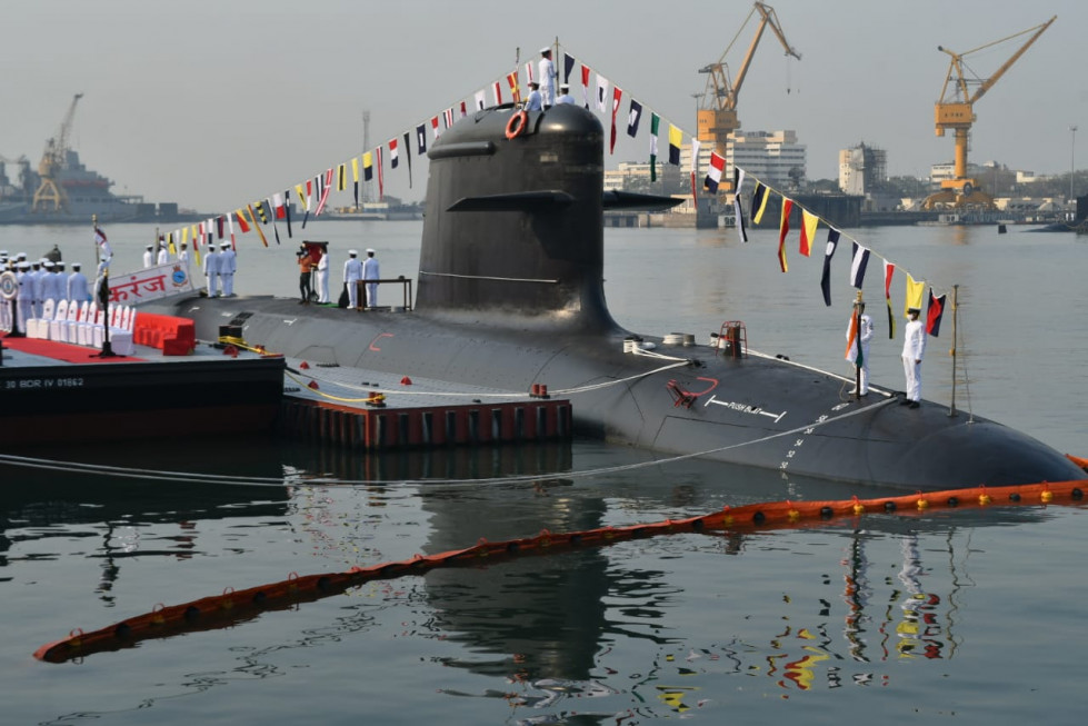 Submarino indio INS Karanj. Foto: Naval Group