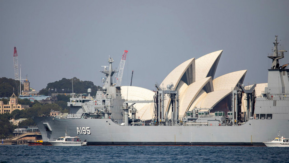 Buque de abastecimiento australiano HMAS Supply, construido en España. Foto: Navantia Australia