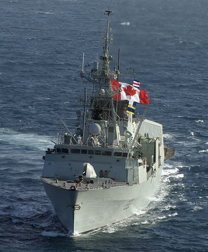 Buque militar canadiense. Foto: Armada canadiense