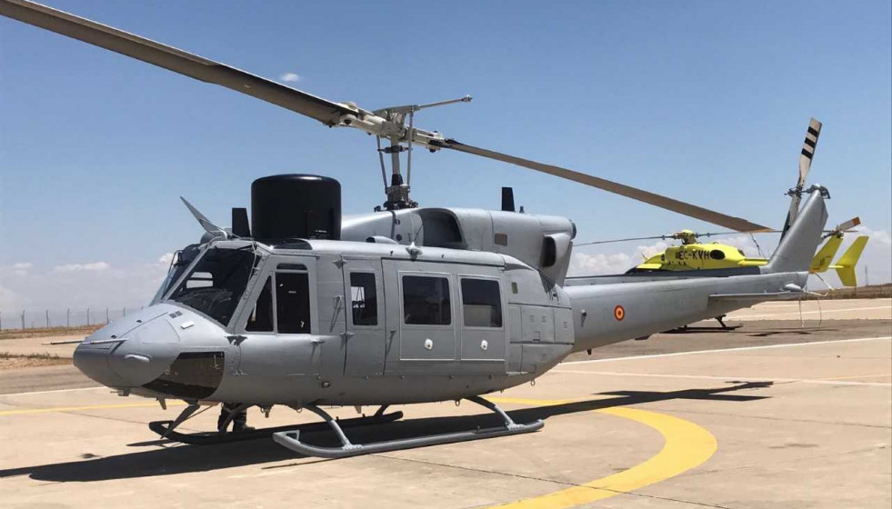 Sexto helicóptero AB-212 modernizado. Foto: Babcock España