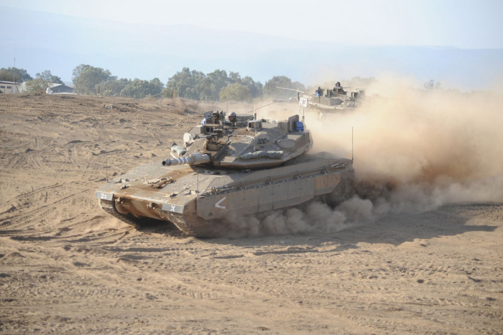 Las Fuerzas de Defensa de Israel posee el sistema Trophy de Rafael montado en los carros Merkava IV. Foto: Rafael