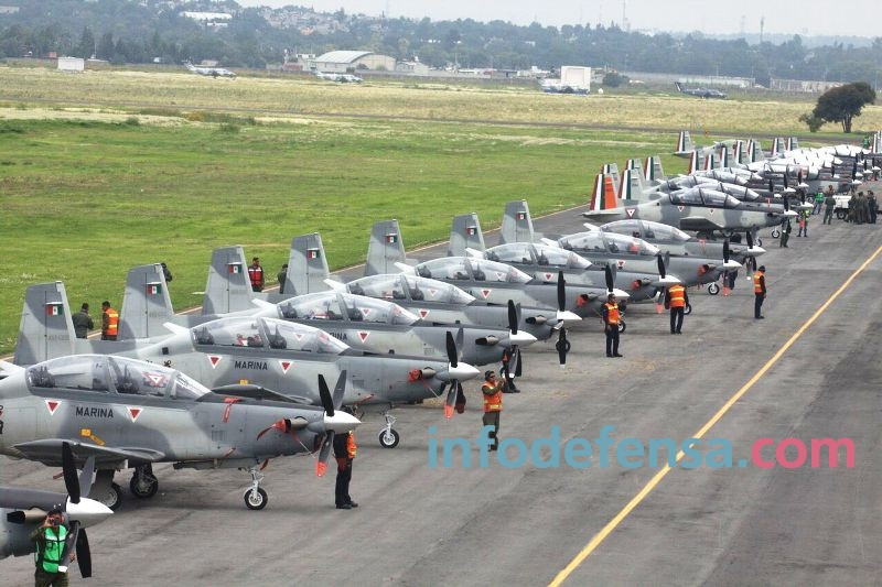 La Base Aérea Militar N° 1 en Santa Lucia es la base más importante de México