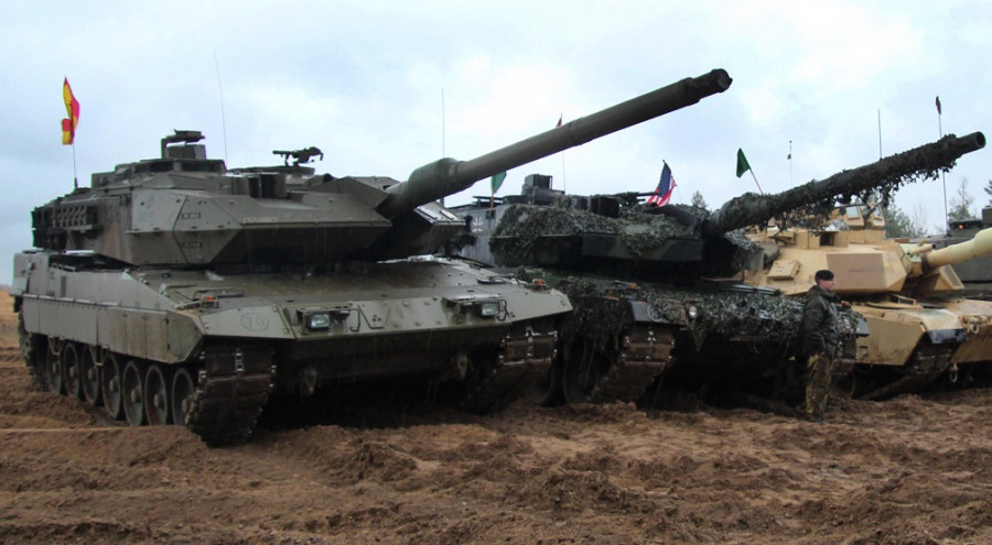 Competición de carros de combate en Letonia. Foto: Emad