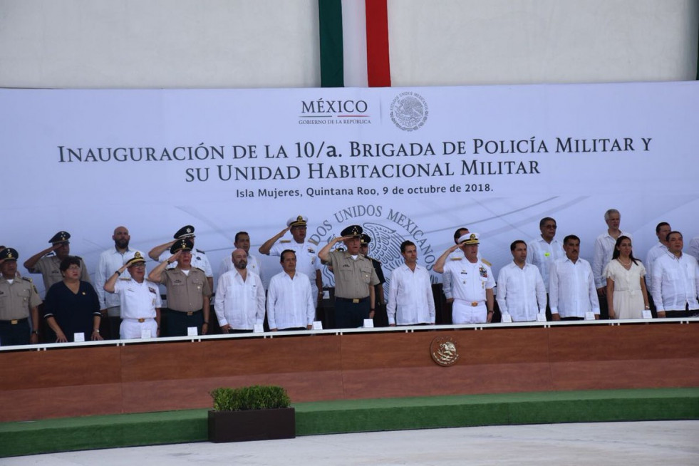 Inauguración de la 10a. Brigada de Policía Militar. Imagen Sedena