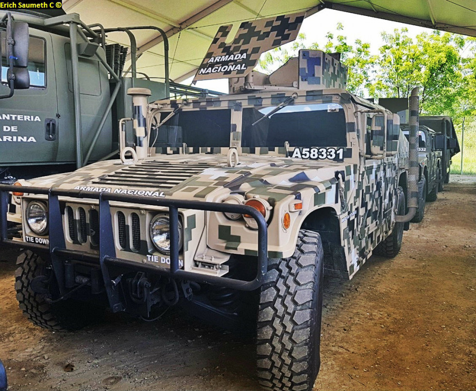 Vehículos HMMWV con el nuevo camuflaje. Foto: Erich Saumeth C.  Infodefensa.