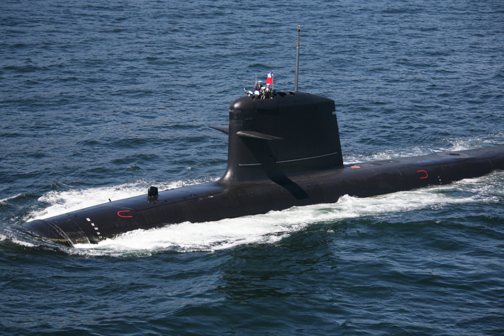 DTS realizó trabajos de reingeniería en los sistemas conversores de energía de los submarinos Scorpene. Foto: Armada de Chile