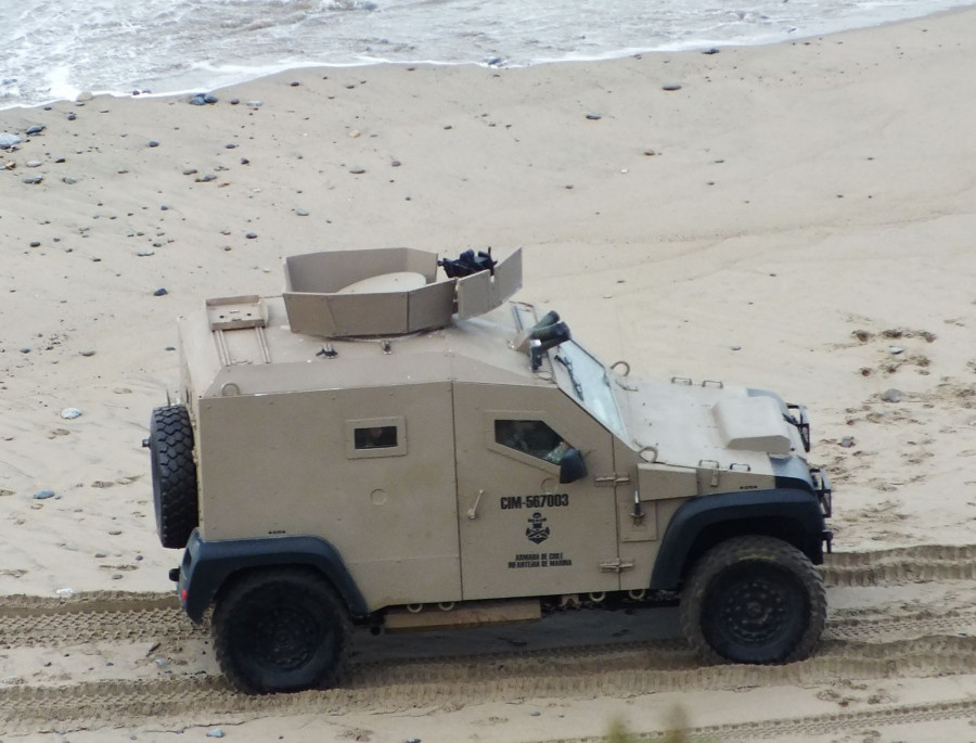 Panhard PVP 4X4 del Cuerpo de Infantería de Marina de la Armada de Chile. Foto: Fernando Espinoza.