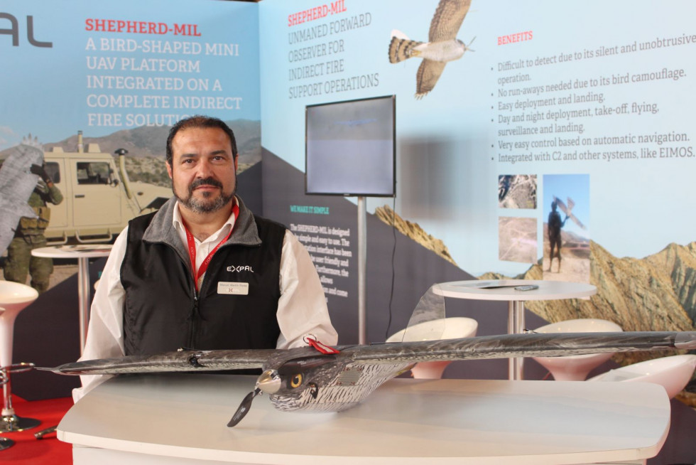 RPAS Shepherd de Expal en la feria UNVEX. Foto: Infodefensa.com