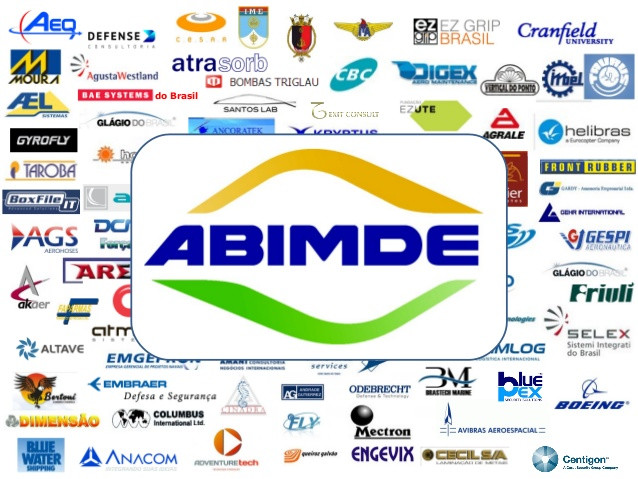 Empresas presentes en el pabellón Brasil durante la FIDAE 2018. Foto: Abimde.