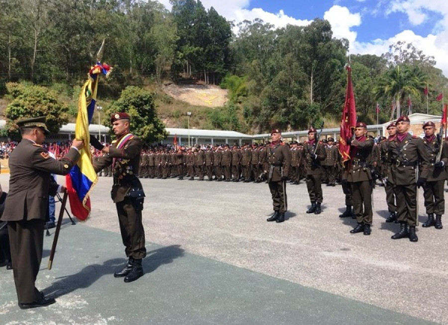 Acto de graduación en la Escuela de Guardias Nacionales de Ramo Verde. Foto: Prensa Presidencial.