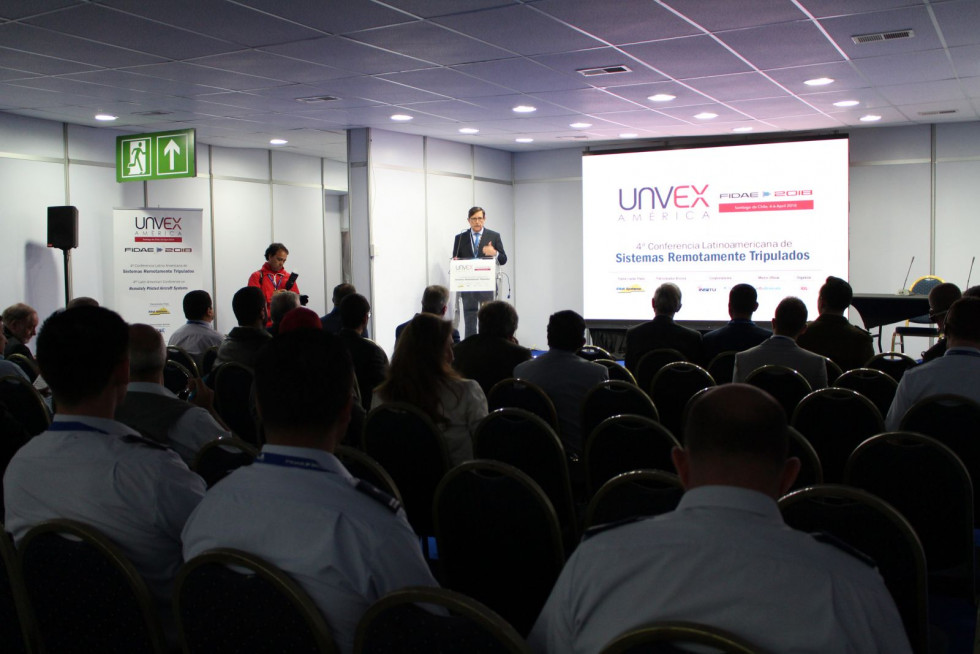 El consejero delegado de IDS, Ángel Macho, durante la inauguración de UNVEX Amércica 2018. Foto: N. G. P.