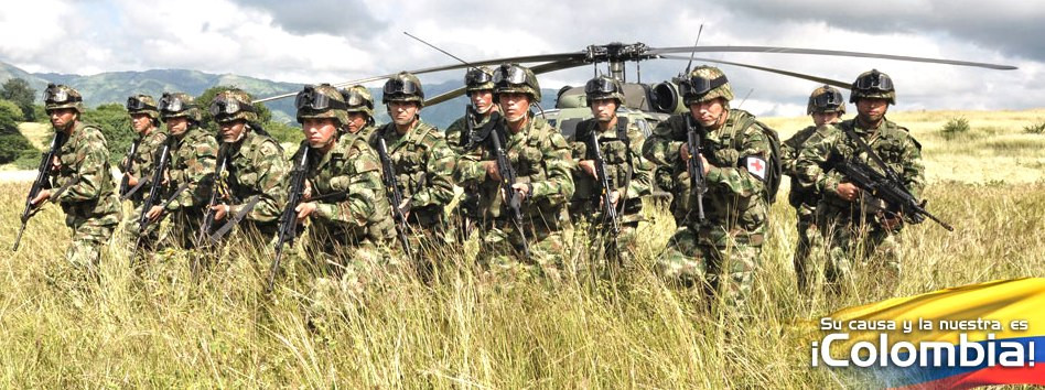 Afiche promocional del Ejército colombiano.