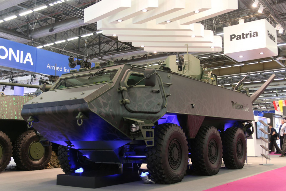 Patria 6x6 expuesto en Eurosatory 2018. Foto: Ginés Soriano Forte  Infodefensa.com