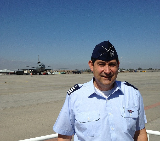 Director ejecutivo de Fidae 2018, coronel de aviación Jaime Reyes. Foto: Oscar Aránguiz