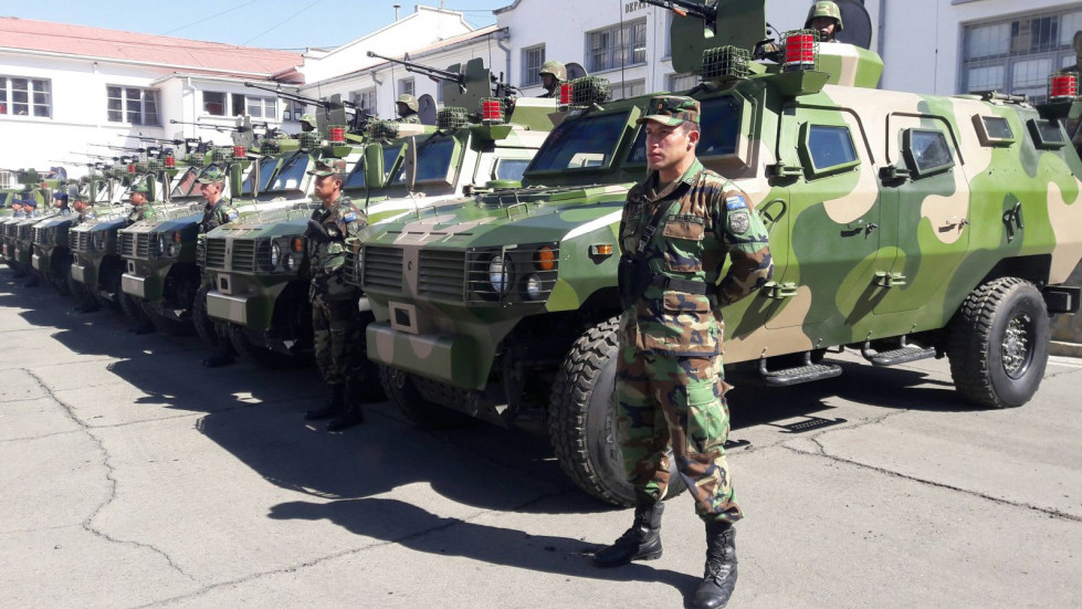 Vehículos blindados 4x4 Tiger China de Armada de Bolivia. Foto: Agencia Boliviana de Información ABI.