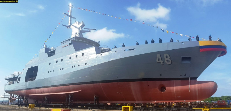 ARC Victoria, tercera OPV-80 de Cotecmar para la Armada Colombiana. Foto Erich Saumeth C.