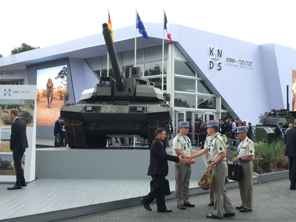 Demostrador del carro de combate EMBT en Eurosatory. Foto: Ginés Soriano Forte  Infodefensa.com