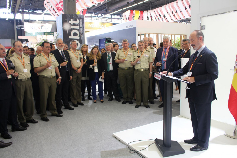 Celebración del Día de España en Eurosatory. Foto: Infodefensa.com